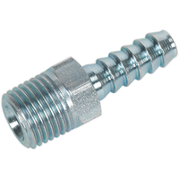 Sealey Screwed Tailpiece Male 1/4"BSPT 1/4" Hose Pack of 5 AC08