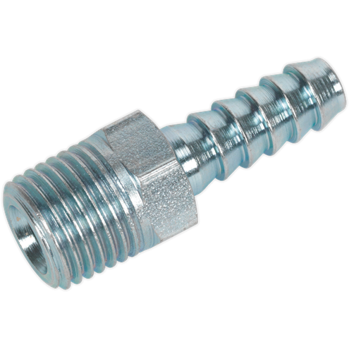 Sealey Screwed Tailpiece Male 1/4"BSPT 1/4" Hose Pack of 5 AC08 Sealey - Town Tools 