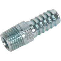 Sealey Screwed Tailpiece Male 1/4"BSPT 3/8" Hose Pack of 5 AC09