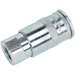 Sealey Coupling Body Female 1/4"BSP Pack of 50 AC15BP Sealey - Town Tools 