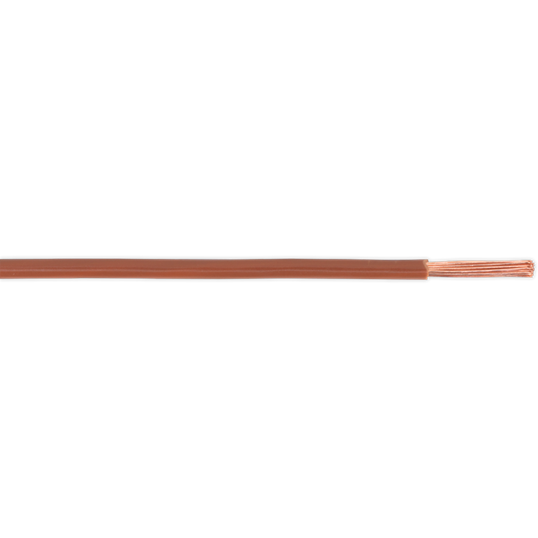 Sealey Automotive Cable Thin Wall Single 2mm 28/0.30mm 50m Brown AC2830BN Sealey - Town Tools 