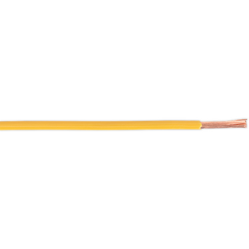 Sealey Automotive Cable Thin Wall Single 2mm 28/0.30mm 50m Yellow AC2830YE Sealey - Town Tools 