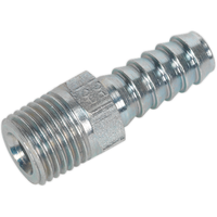 Sealey Screwed Tailpiece Male 1/4"BSPT 5/16" Hose Pack of 5 AC39