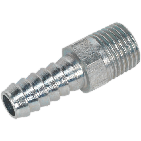 Sealey Screwed Tailpiece Male 1/4"BSPT 5/16" Hose Pack of 5 AC39 Sealey - Town Tools 