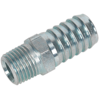 Sealey Screwed Tailpiece Male 1/4"BSPT 1/2" Hose Pack of 5 AC40