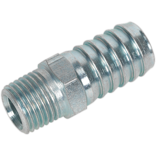 Sealey Screwed Tailpiece Male 1/4"BSPT 1/2" Hose Pack of 5 AC40 Sealey - Town Tools 