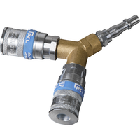 Sealey Twin Coupling Bodies Y-Adaptor AC55