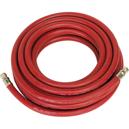 Sealey Air Hose 10m x10mm with 1/4"BSP Unions AHC1038 Sealey - Town Tools 