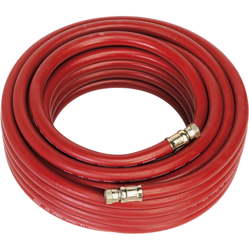 Sealey Air Hose 15m x10mm with 1/4"BSP Unions AHC1538 Sealey - Town Tools 