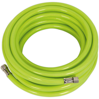Sealey Air Hose High-Visibility 10m x8mm with 1/4"BSP Unions AHFC10
