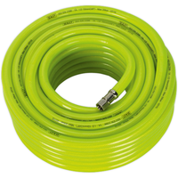 Sealey Air Hose High-Visibility 20m x10mm with 1/4"BSP Unions AHFC2038