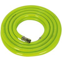 Sealey Air Hose High-Visibility 5m x10mm with 1/4"BSP Unions AHFC538