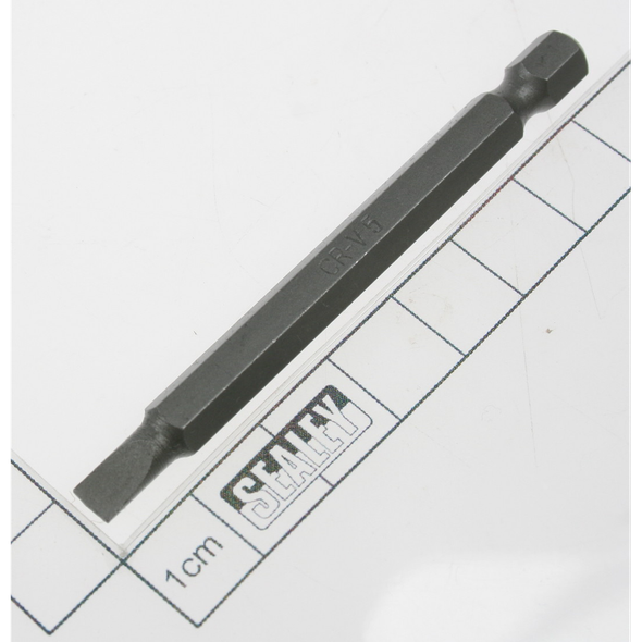 Sealey Slotted bit sl5 x 75mml 1/4"dr