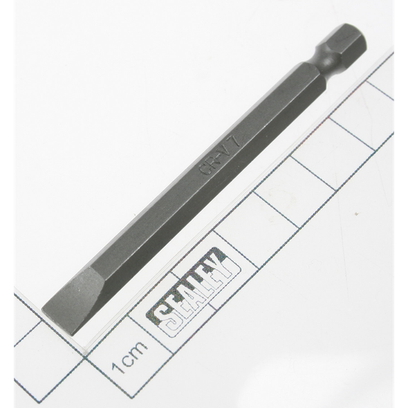 Sealey Slotted bit sl7 x 75mml 1/4"dr