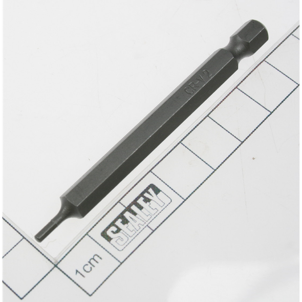 Sealey Hex bit h2 x 75mml 1/4"dr