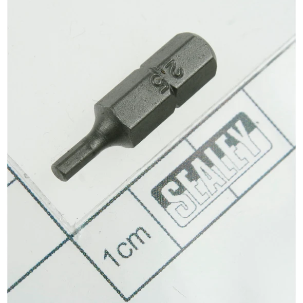 Sealey Hex bit 2.5 x 25mm short 1/4"dr
