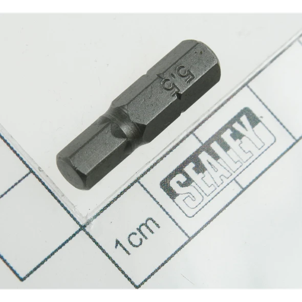 Sealey Hex bit 5.5 x 25mm short 1/4"dr