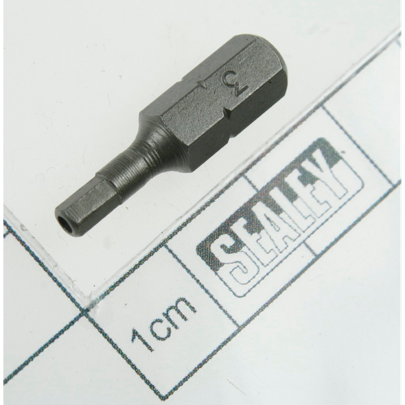 Sealey Security bit h3 x 25mm short 1/4"dr