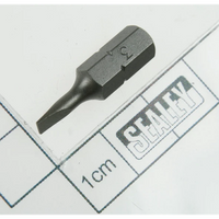 Sealey Slotted bit 3 x 25mm short 1/4"dr AK2099.V2-51