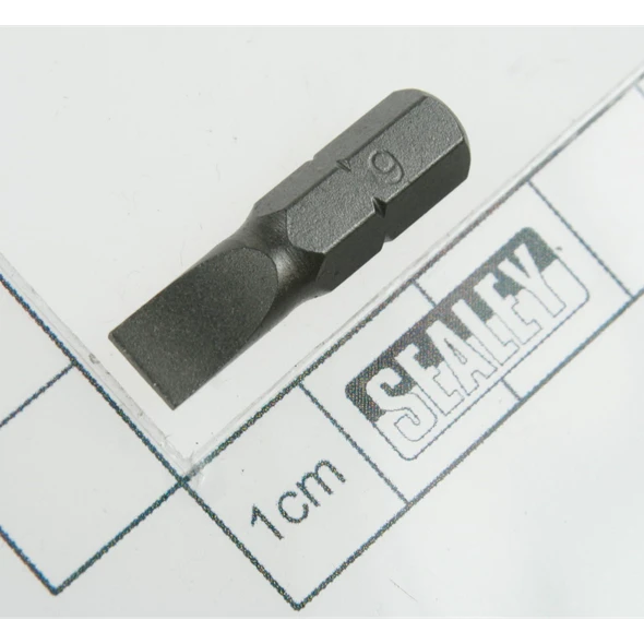 Sealey Slotted bit 6 x 25mm short 1/4"dr
