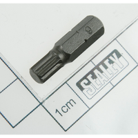 Sealey Spline bit m6 x 25mm short 1/4"dr AK2099.V2-69
