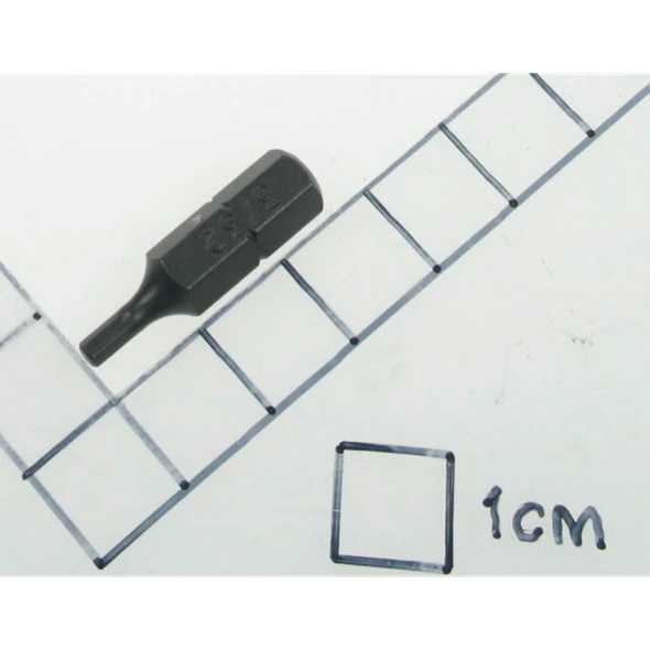 Sealey Hex bit 3/32" x 25mm short 1/4" dr. (so)