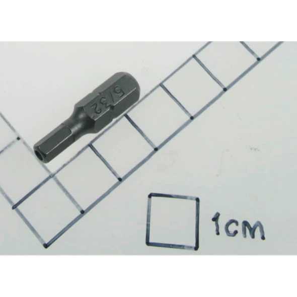 Sealey Hex bit 5/32" x 25mm short 1/4" drive (so)