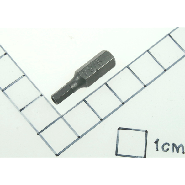 Sealey Hex bit 9/64" x 25mm short 1/4" dr.