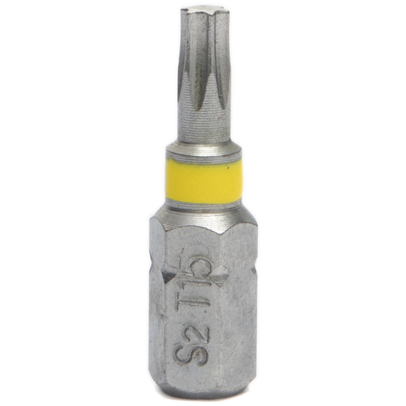 Sealey Trx-Star Bit T15 25mml (Yellow)