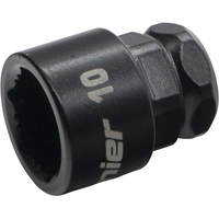Sealey 1/4"Dr Go-Through Lock-on Low Profile Socket 10mm AK2112-07