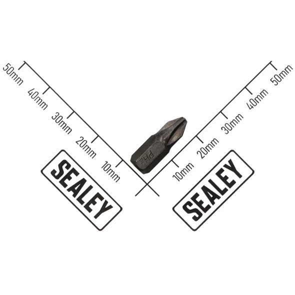 Sealey 1/4"Dr Low Profile Phillips Bit PH2