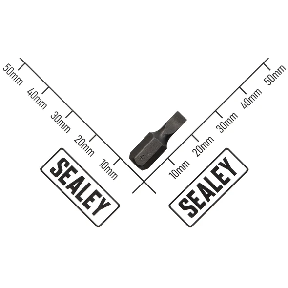 Sealey 1/4"Dr Low Profile Slotted Bit 4mm