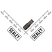 Sealey 1/4"Dr Low Profile Slotted Bit 6mm