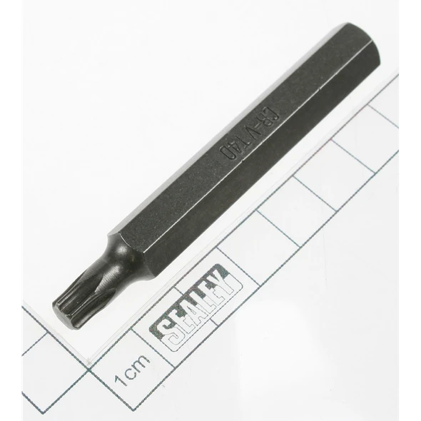Sealey Torx bit t40,long:10mm shank