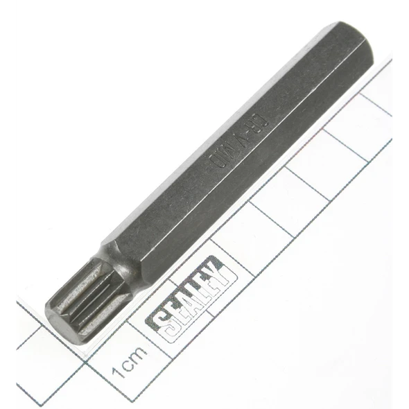 Sealey Xzn bit m10,long:10mm shank (spline)