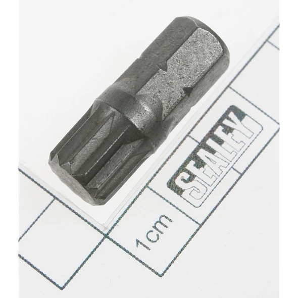 Sealey Xzn bit m12,short:10mm shank (spline)