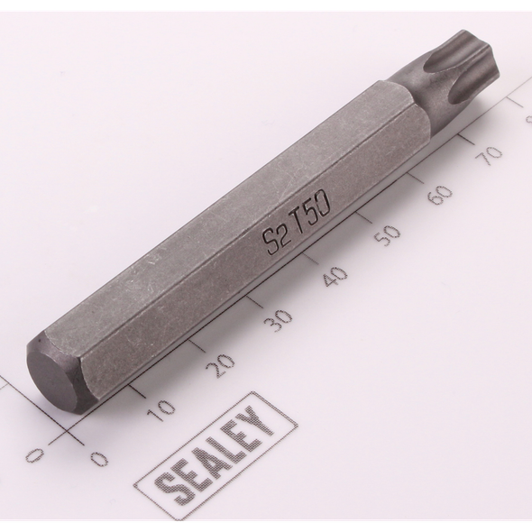 Sealey TRX-Star Bit; T50 x 75mm 'Platinum Series'