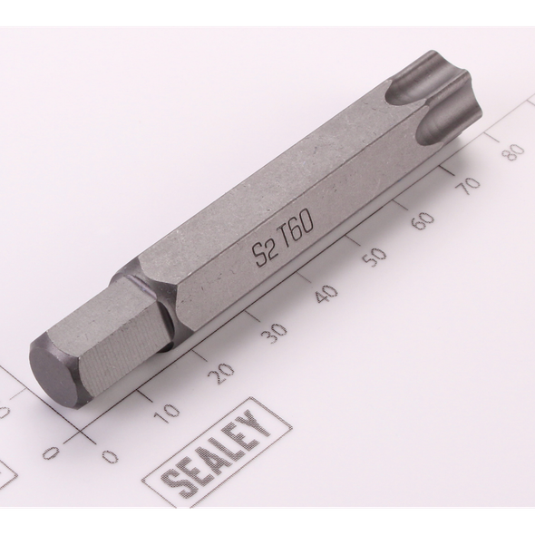 Sealey TRX-Star Bit; T60 x 75mm 'Platinum Series'