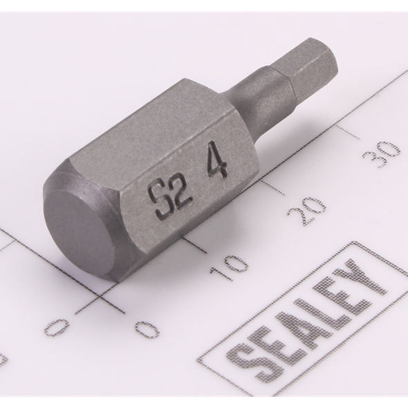 Sealey Hex Bit; 4mm x 30mm 'Platinum Series'