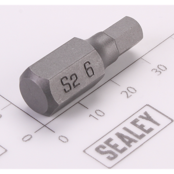 Sealey Hex Bit; 6mm x 30mm 'Platinum Series'