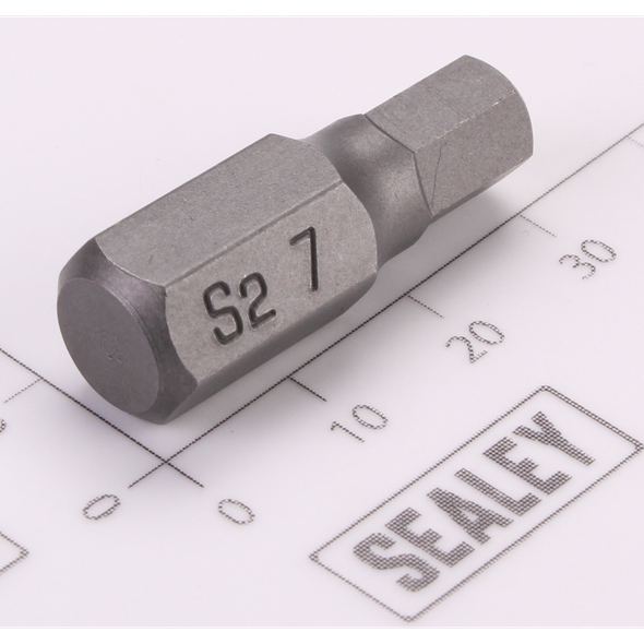 Sealey Hex Bit; 7mm x 30mm 'Platinum Series'