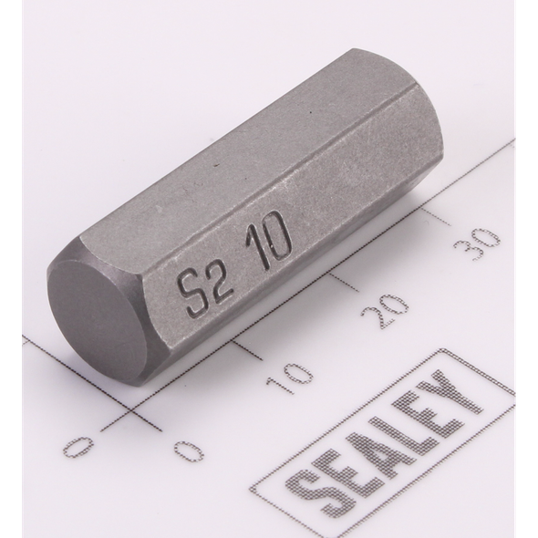Sealey Hex Bit; 10mm x 30mm 'Platinum Series'
