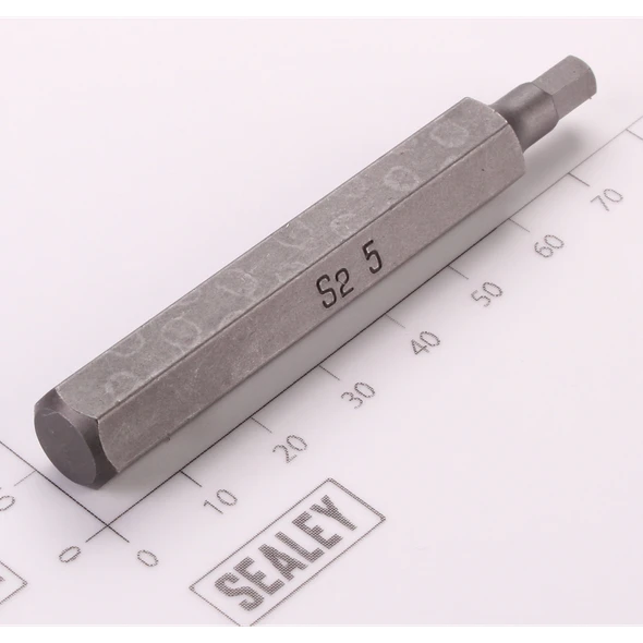 Sealey Hex Bit; 5mm x 75mm 'Platinum Series'