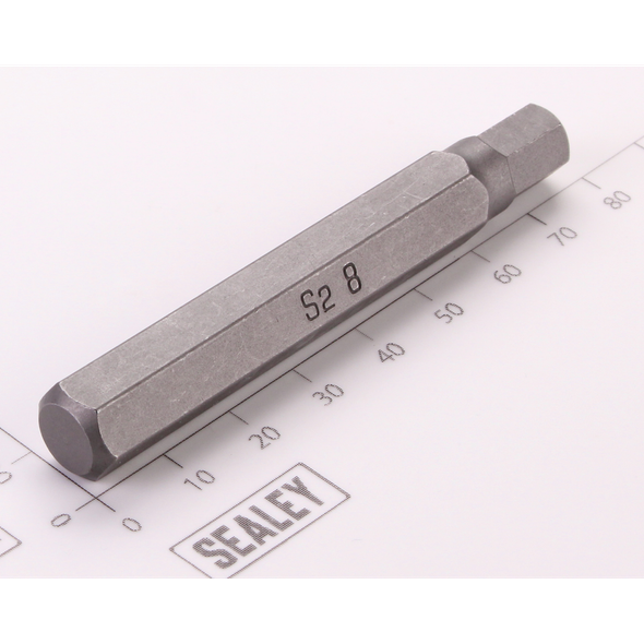 Sealey Hex Bit; 8mm x 75mm 'Platinum Series'