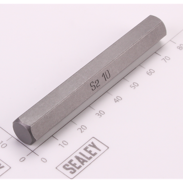 Sealey Hex Bit; 10mm x 75mm 'Platinum Series'