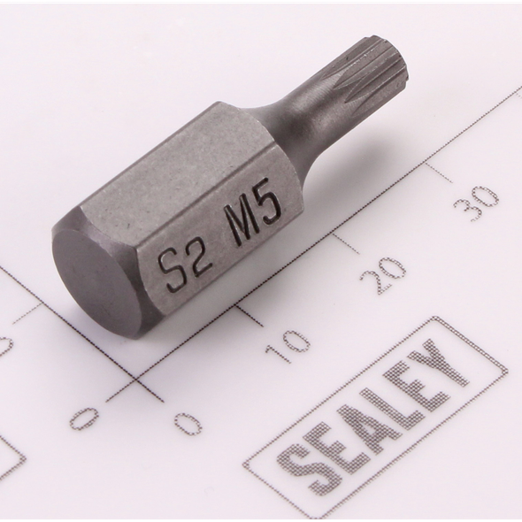 Sealey Spline Bit; M5 x 30mm 'Platinum Series'