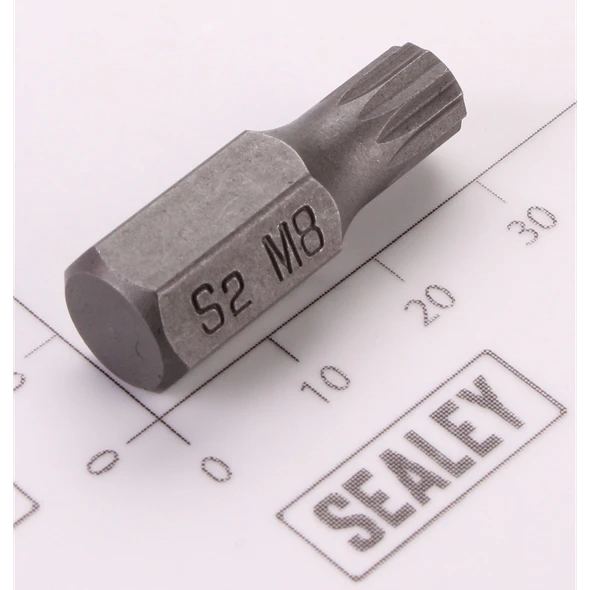 Sealey Spline Bit; M8 x 30mm 'Platinum Series'