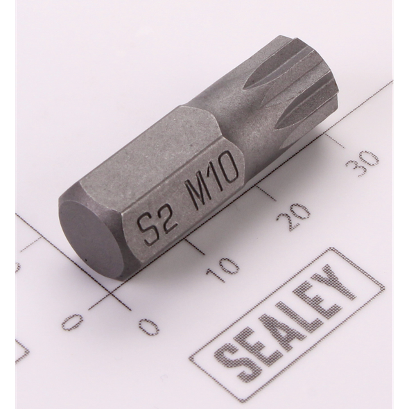 Sealey Spline Bit; M10 x 30mm 'Platinum Series'