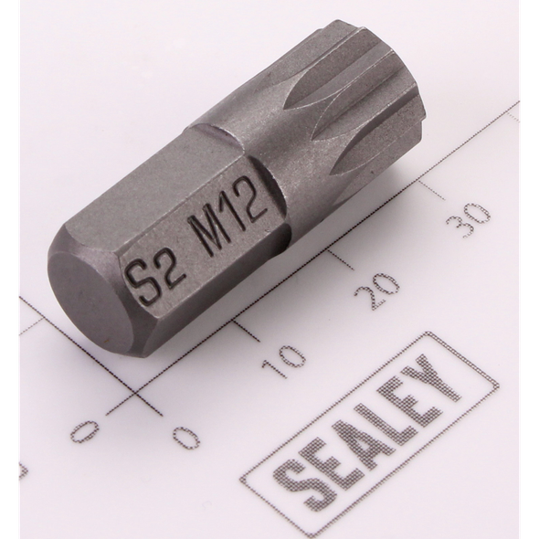 Sealey Spline Bit; M12 x 30mm 'Platinum Series'