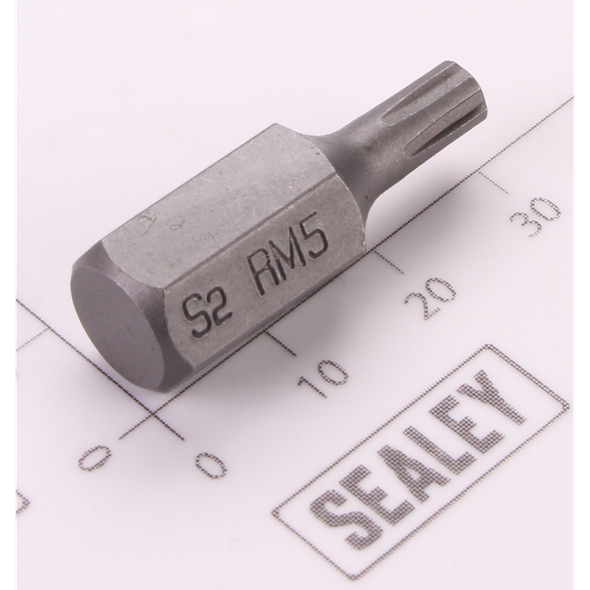 Sealey Ribe Bit; M5 x 30mm 'Platinum Series'